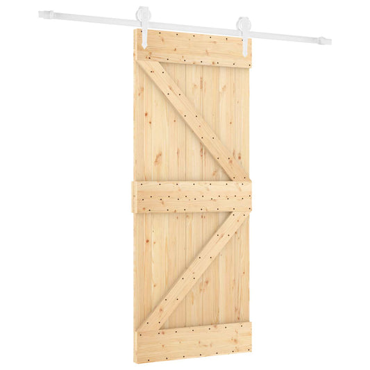 Posuvné Dveře Přírodní A Bílá 80 X 210 Cm