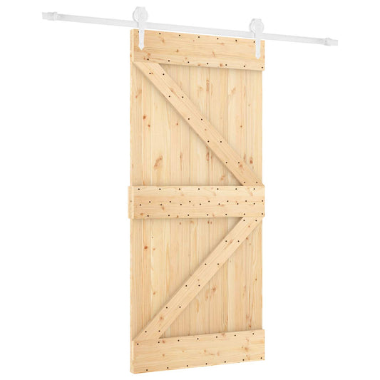 Posuvné Dveře Přírodní A Bílá 90 X 210 Cm