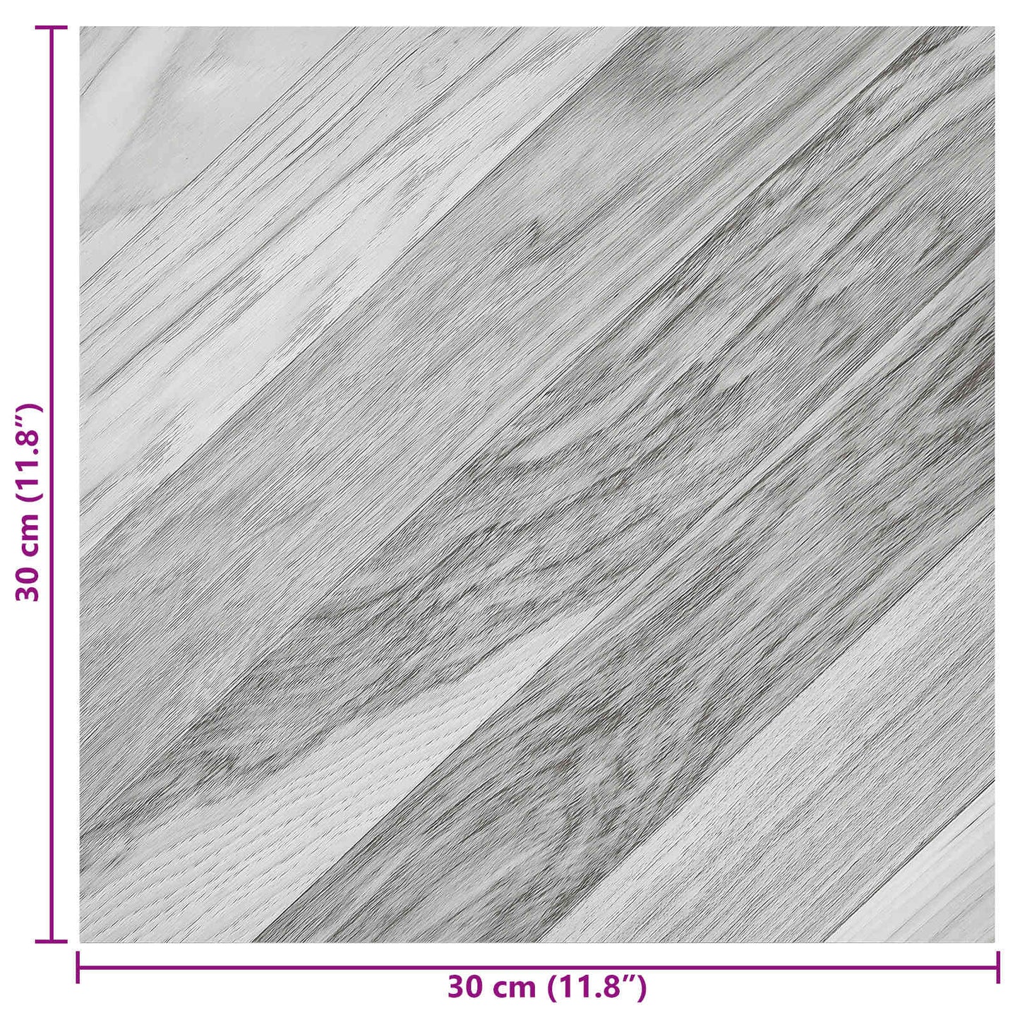 Samolepicí Podlahová Prkna 30,5 X 30,5 Cm 20 Pcs Pvc