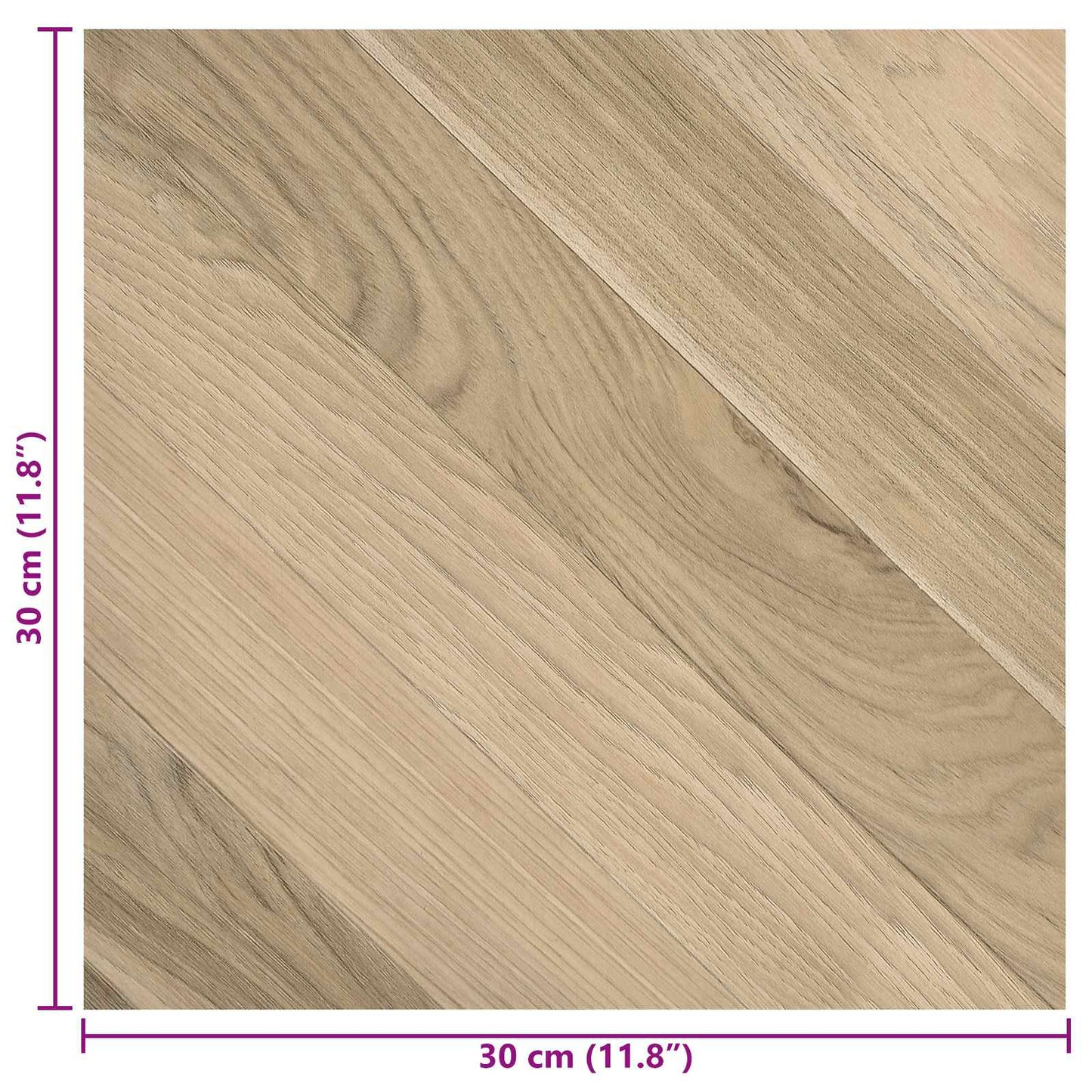 Samolepicí Podlahová Prkna 30,5 X 30,5 Cm 20 Pcs Pvc