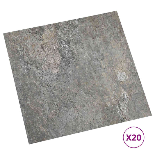 Samolepicí Podlahová Prkna 30,5 X 30,5 Cm 20 Pcs Pvc Kameny