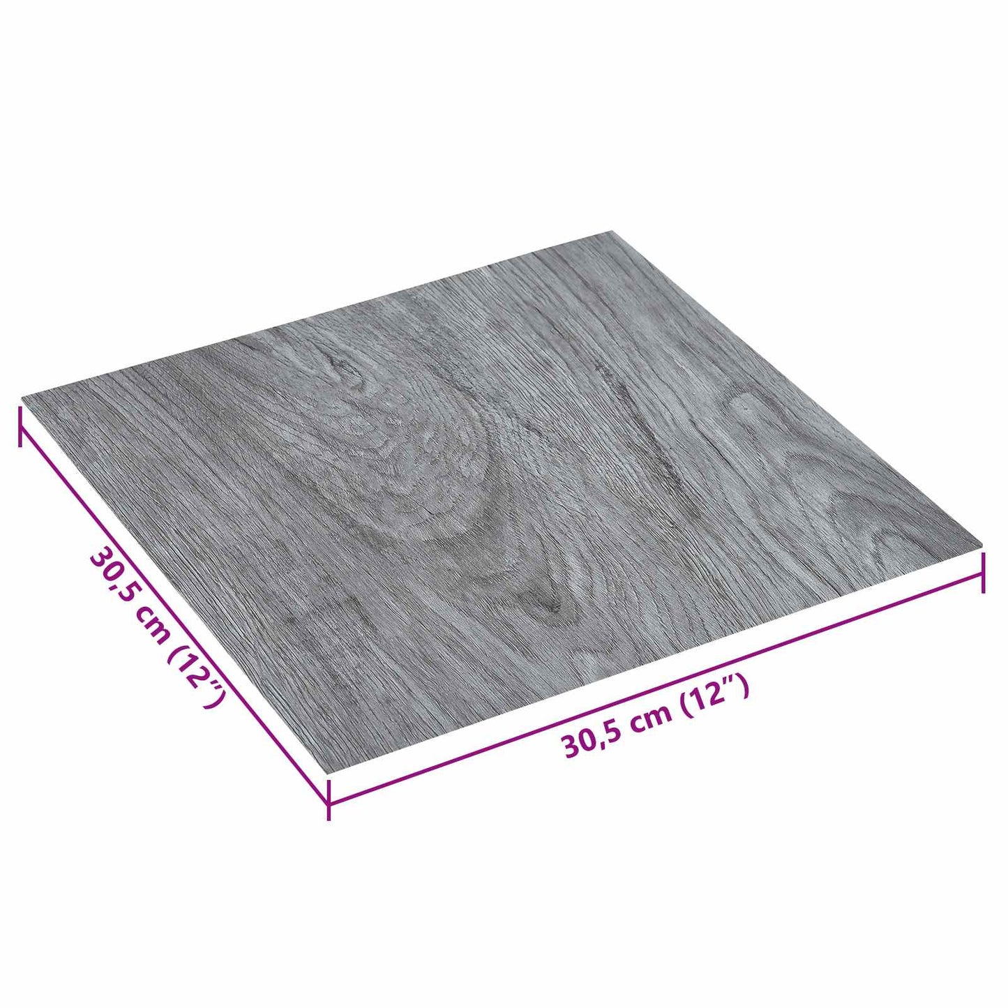 Samolepicí Podlahová Prkna 30,5 X 30,5 Cm 20 Pcs Pvc