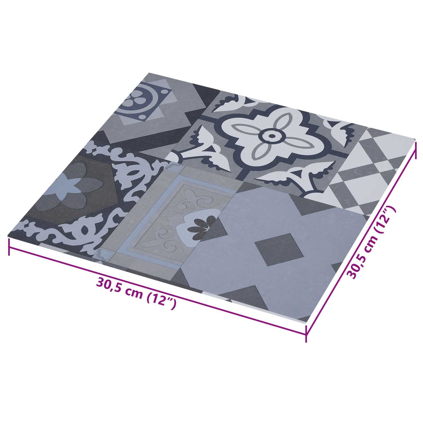 Samolepicí Podlahová Prkna 30,5 X 30,5 Cm 20 Pcs Pvc