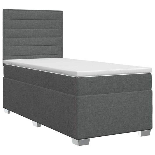 Postel Boxspring S Matrací S Čelo Textil