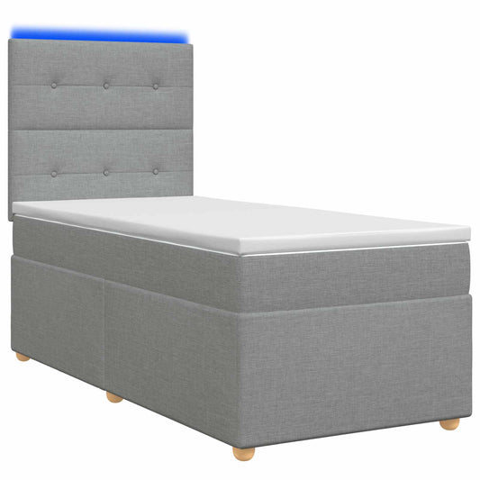 Led Rošt S Matrací S Led Pásky 90 X 190 Cm Textil
