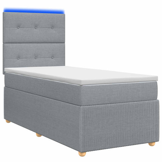 Led Rošt S Matrací S Led Pásky 90 X 190 Cm Textil