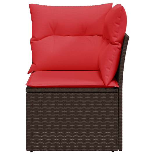 | Zahradní Sofa | S Polštářem Hnědá 62 X 62 X 69 Cm Polyratan