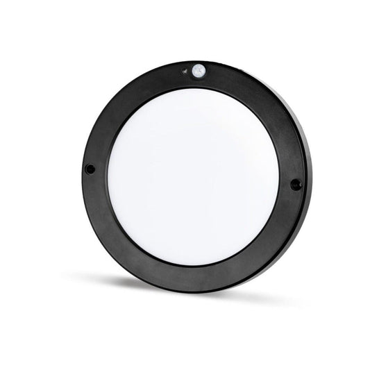 Slim černý rámeček LED 20W tenké stropní svítidlo plafoniera s pohybovým čidlem PIR kruhové studená bílá / 6500K YL14-1810-S