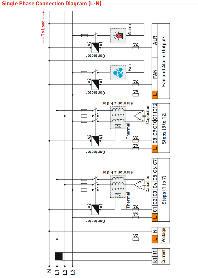 Regulátor jalového výkonu 12 úrovňový s LED obrazovko