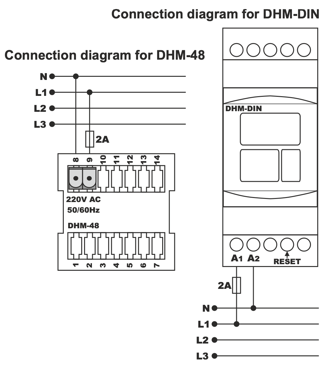 Počítadlo provozních hodin digitální s LCD displejem 230VAC