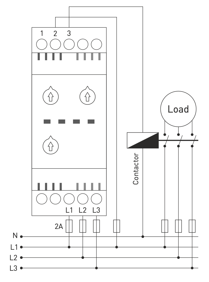 Třífázové monitorovací /ochranné relé pro kontrolu fází výpadek/asym/pře-pompětí