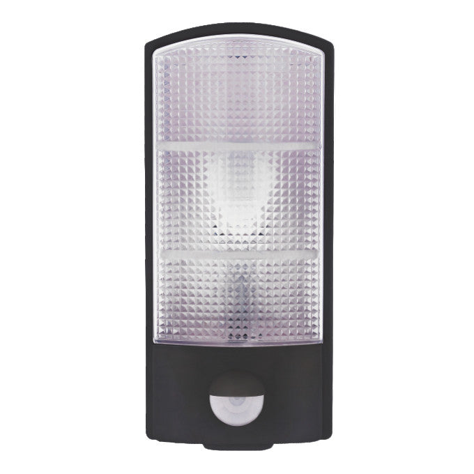 Nástěnné LED svítidlo černá přisazené 12W bílá s pohybovým čidlem PIR