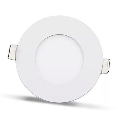 2ks - kulatý LED panel 3W / 270Lm teplá bílá kruhový vestavný (napájecí zdroj součástí sestavy) 3200K YL10-0301