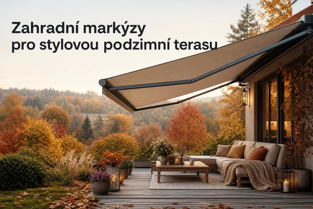 Zahradní markýzy pro stylovou podzimní terasu