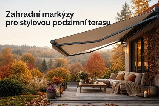 Zahradní markýzy pro stylovou podzimní terasu