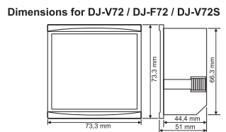 Čítač frekvence / čítač frekvence / panel měřiče frekvence digitální vestavěný 1-400Hz