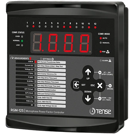 Regulátor jalového výkonu 12 úrovňový  s LED obrazovko