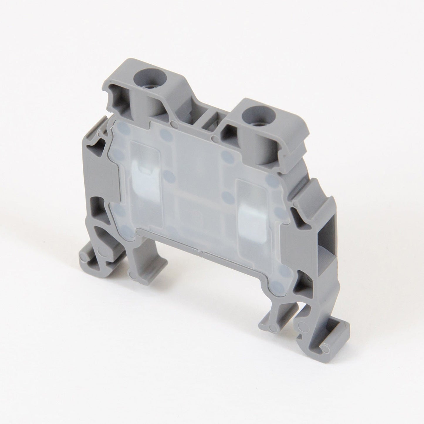 ONKA 2,5mm2 Šroubová kolejnicová spojka svorkovnice Terminál na DIN lištu 2-vodičová šedá, 1010012