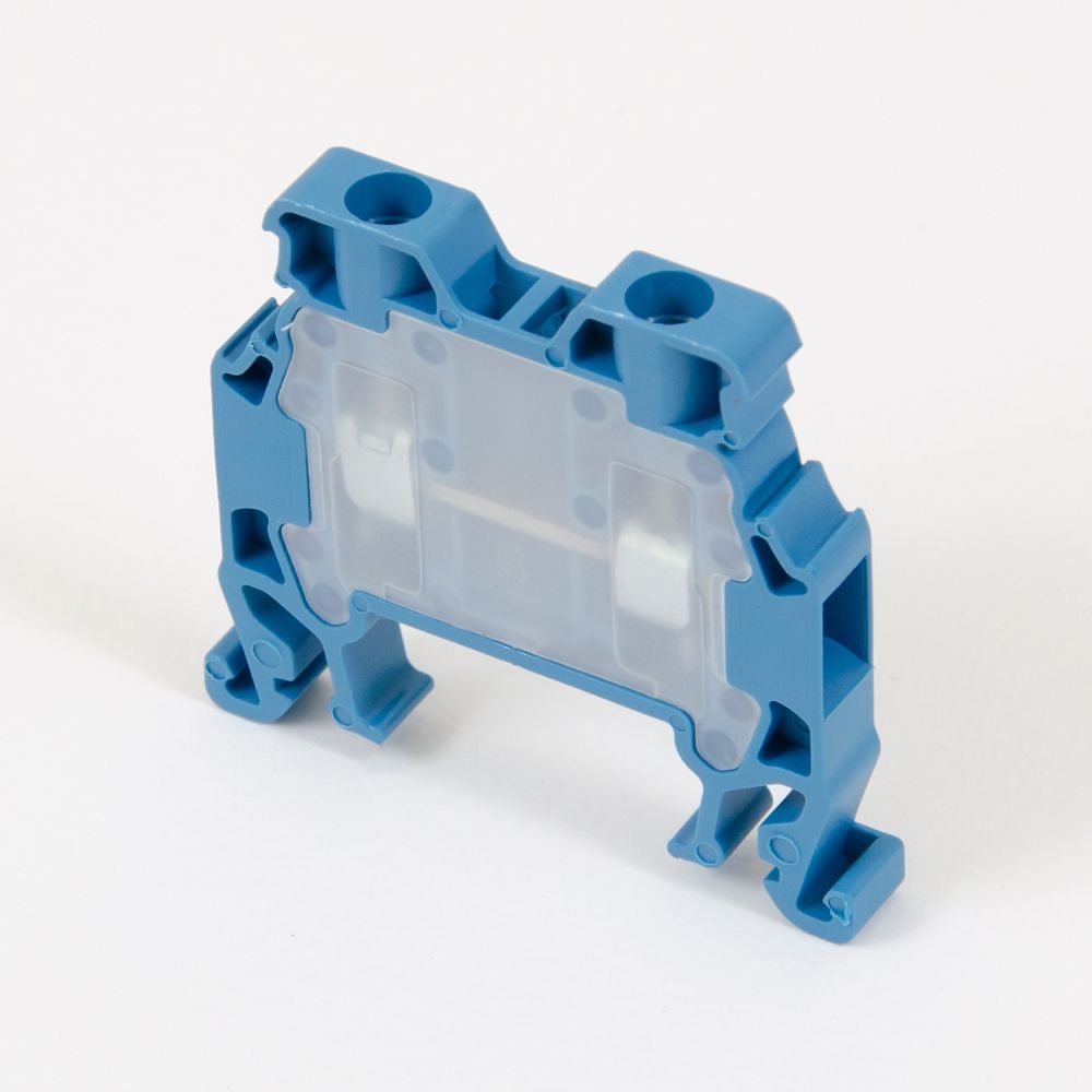 ONKA 2,5mm2 Šroubová kolejnicová spojka svorkovnice Terminál na DIN lištu 2-vodičová modrá, 1010015