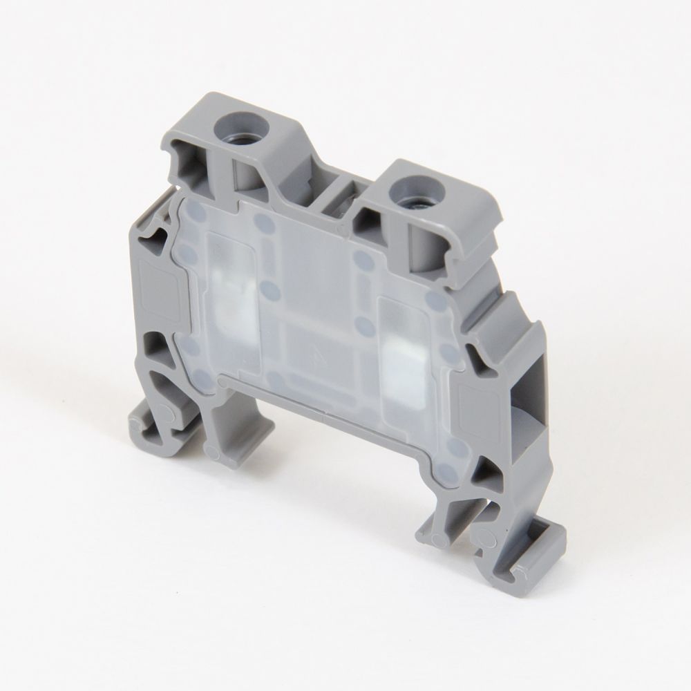 ONKA 4mm2 Šroubová kolejnicová spojka svorkovnice Terminál na DIN lištu 2-vodičová šedá, 1010022