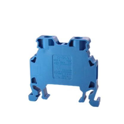 ONKA 4mm2 Šroubová kolejnicová spojka svorkovnice Terminál na DIN lištu 2-vodičová modrá, 1010025