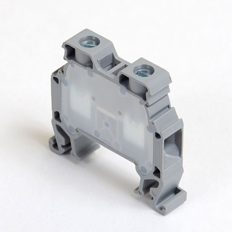 ONKA 6mm2 Šroubová kolejnicová spojka svorkovnice Terminál na DIN lištu 2-vodičová šedá, 1010032