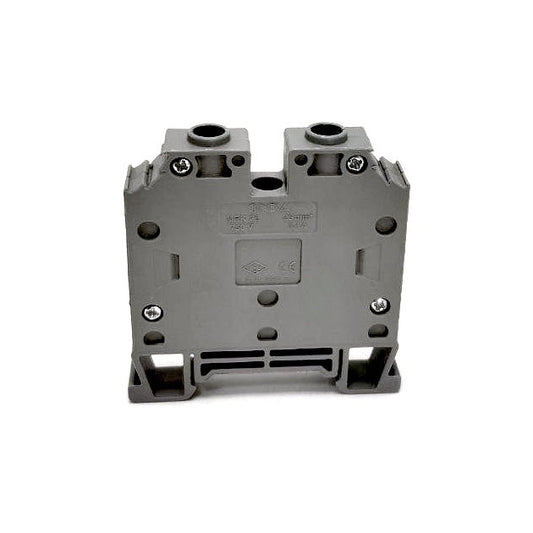 ONKA 25mm2 Šroubová kolejnicová spojka svorkovnice Terminál na DIN lištu 2-vodičová šedá, 1010062