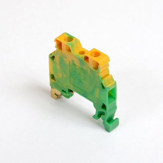 ONKA 4mm2 PE Šroubová kolejnicová spojka svorkovnice terminál na DIN lištu 2-vodičová šedá, 1010220