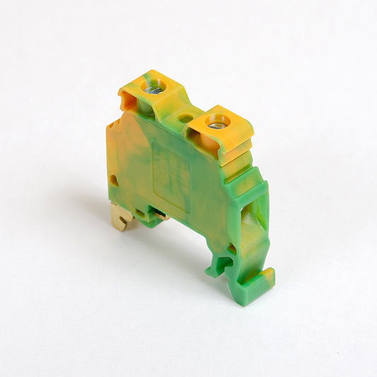 ONKA 10mm2 PE Šroubová kolejnicová spojka svorkovnice terminál na DIN lištu 2-vodičová šedá, 1010221