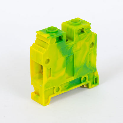 ONKA 35mm2 PE Šroubová kolejnicová spojka svorkovnice terminál na DIN lištu 2-vodičová šedá, 1010533