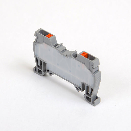 ONKA 1,5mm2 pružinová kolejnicová spojka svorkovnice Terminál na DIN lištu 2-vodičová šedá, 1020002