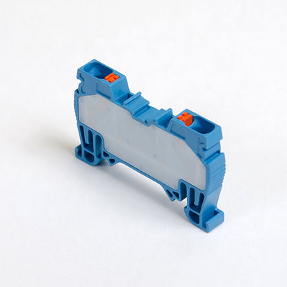 ONKA 4mm2 pružinová kolejnicová spojka svorkovnice Terminál na DIN lištu 2-vodičová modrá, 1020027