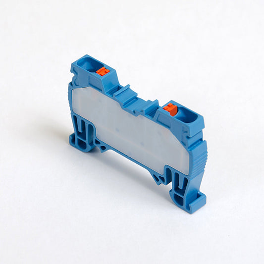 ONKA 4mm2 pružinová kolejnicová spojka svorkovnice Terminál na DIN lištu 2-vodičová modrá, 1020027