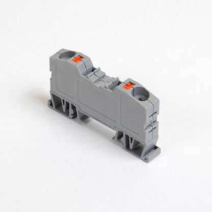 ONKA 10mm2 pružinová kolejnicová spojka svorkovnice Terminál na DIN lištu 2-vodičová šedá, 1020044