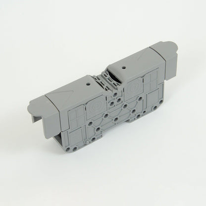 ONKA 95mm2 M8 Šroubová kolejnicová spojka svorkovnice terminál na DIN lištu s ochranným krytem, šedá, 1030059