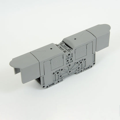 ONKA 120mm2 M10 Šroubová kolejnicová spojka svorkovnice terminál na DIN lištu s ochranným krytem, šedá, 1030073
