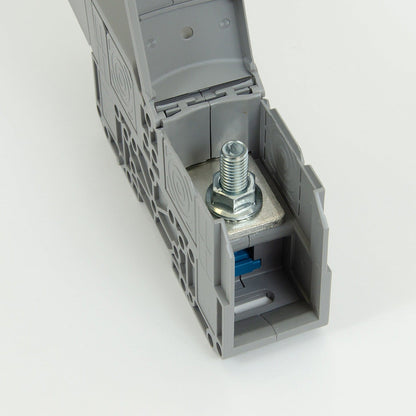 ONKA 120mm2 M10 Šroubová kolejnicová spojka svorkovnice terminál na DIN lištu s ochranným krytem, šedá, 1030073