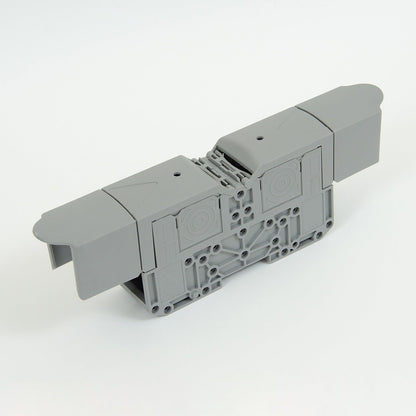 ONKA 120mm2 M10 Šroubová kolejnicová spojka svorkovnice terminál na DIN lištu s ochranným krytem, šedá, 1030073