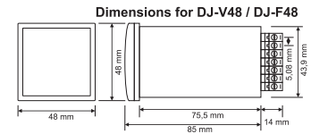 Čítač frekvence / čítač frekvence / panel měřiče frekvence digitální vestavěný 1-400Hz