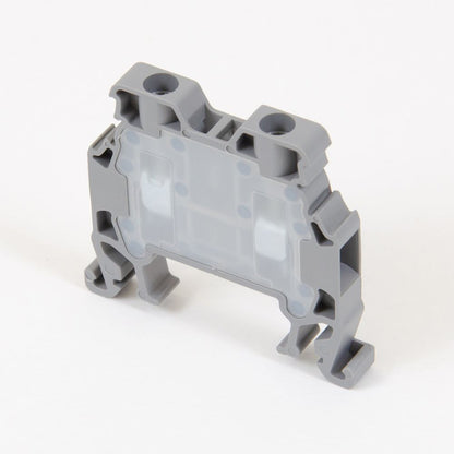 ONKA 1,5mm2 Šroubová kolejnicová spojka svorkovnice Terminál na DIN lištu 2-vodičová šedá, 1010002