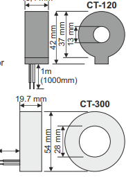 DAV-72D panelový digitální ampérmetr a voltmetr pro AC 100 ampérů, 150V