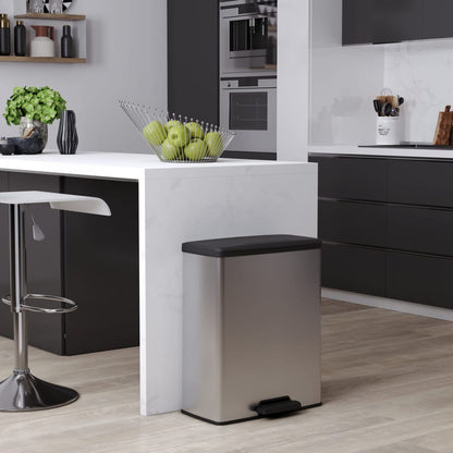 Curver Pedálový Odpadkový Koš Obdélníkový Deco 65 L Šedý