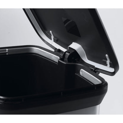 Curver Pedálový Odpadkový Koš Deco Obdélníkový Stříbrný