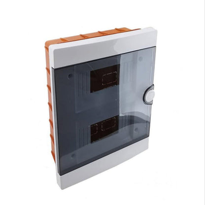 ARS Modulární rozváděč 16 MOD (16 pojistek), rozvodná skříň pod omítku plastová, průhledná dvířka IP40, 341206