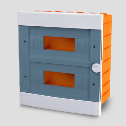 ARS Modulární rozváděč 24 MOD (24 pojistek), rozvodná skříň pod omítku plastová, průhledná dvířka IP40, 341208