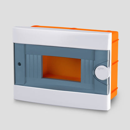 ARS Modulární rozváděč 9 MOD (9 pojistek), rozvodná skříň pod omítku plastová, průhledná dvířka IP40, 341215