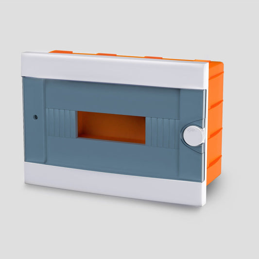 ARS Modulární rozváděč 12 MOD (12 pojistek), rozvodná skříň pod omítku plastová, průhledná dvířka IP40, 341219