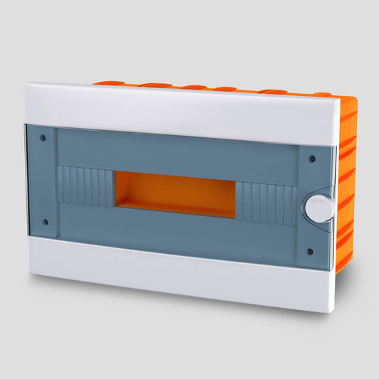 ARS Modulární rozváděč 16 MOD (16 pojistek), rozvodná skříň pod omítku plastová, průhledná dvířka IP40, 346125