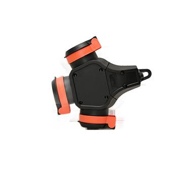 Rozbočka gumový T-rozdělovač francouzského typu se 3 zásuvkami 3WHS-E