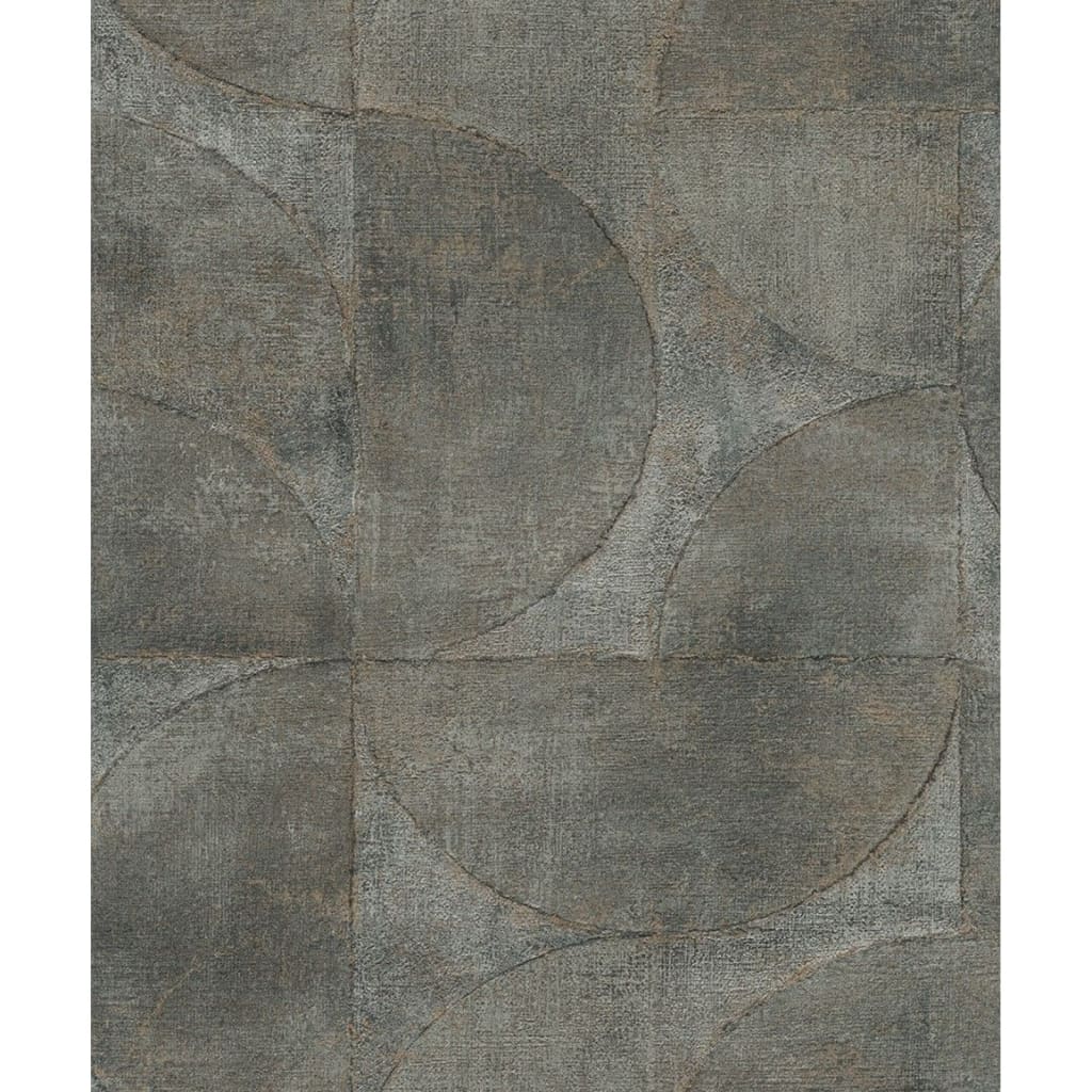 Tapeta Noordwand Vintage Deluxe Graphic Circle Look Metalická Zelená